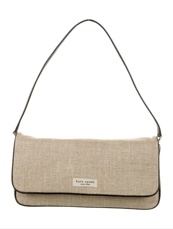 Kate Spade New York Charlotte Safari Linen Vintage  Shoulder Bag